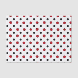 Papel De Seda Patrón de ladybug retro curado