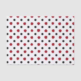 Papel De Seda Patrón de ladybug retro curado