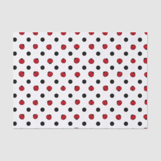 Papel De Seda Patrón de ladybug retro curado