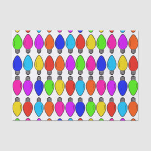 Papel De Seda Patrón de lámparas de navidad