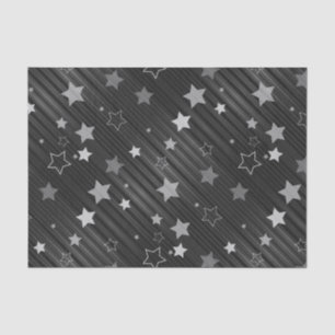 Papel De Seda Patrón de las estrellas negras