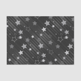 Papel De Seda Patrón de las estrellas negras