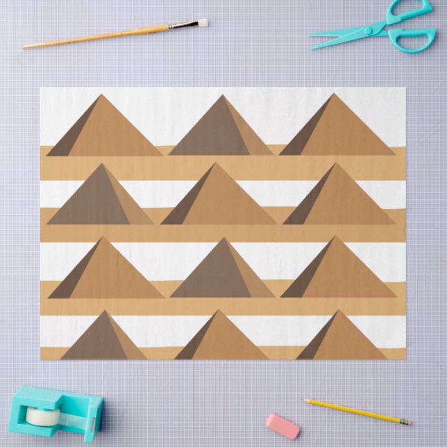 Papel De Seda Patrón de las Pirámides Egipcias (Artesanía)