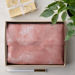 Papel De Seda Patrón de lavado de acuarela rosa coral cálido