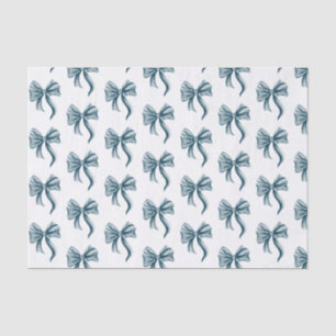 Papel De Seda Patrón de Lazo Azul Simple