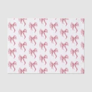 Papel De Seda Patrón de lazo rosa simple