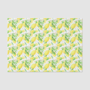 Papel De Seda Patrón de lemas amarillos y verdes
