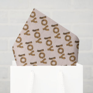 Papel De Seda Patrón de leopardo de alegría de Navidad