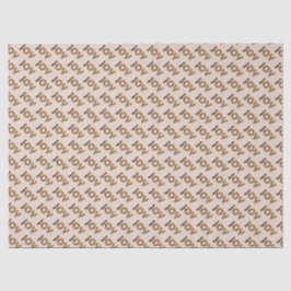 Papel De Seda Patrón de leopardo de alegría de Navidad