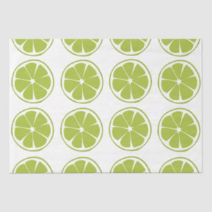 Papel De Seda Patrón de Lima Verde Fruta de Lima