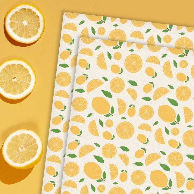 Papel De Seda Patrón de limón (Lemon Pattern Tissue Paper)