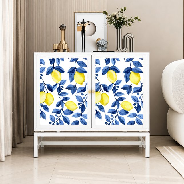 Papel De Seda patrón de limón cítrico mediterráneo (Subido por el creador)