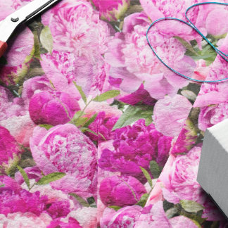 Papel De Seda Patrón de los peones rosados