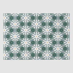 Papel De Seda Patrón de lujo Star Green Gold
