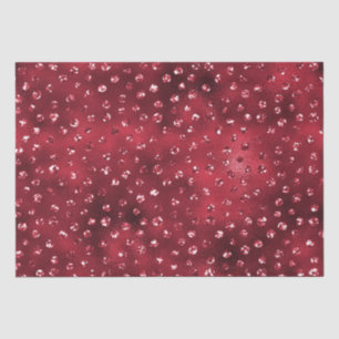 Papel De Seda Patrón de lunares con brillo rojo glamour