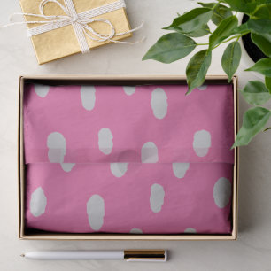 Papel De Seda Patrón de lunares dibujado a mano adorable