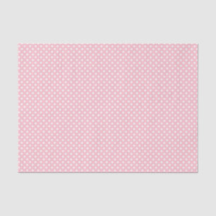 Papel De Seda Patrón de lunares rosa pálido y blanco