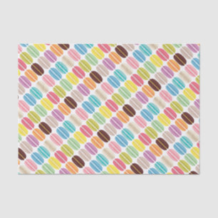 Papel De Seda Patrón de macarras franceses arcoiris