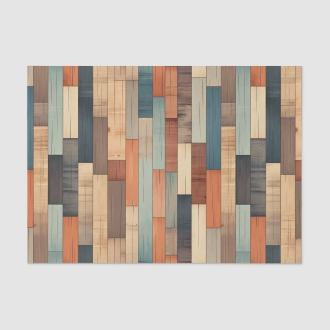 Papel De Seda Patrón de madera de imitación occidental (Anverso)