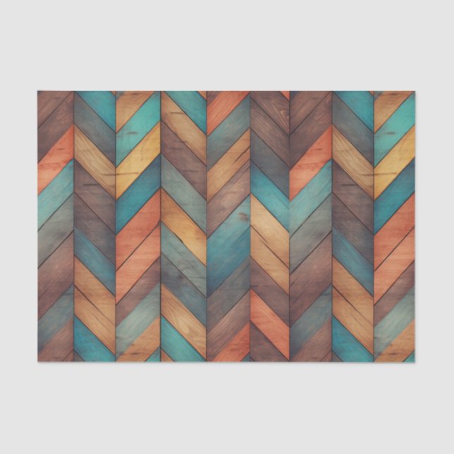 Papel De Seda Patrón de madera de imitación occidental (Anverso)