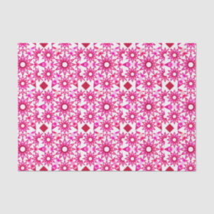 Papel De Seda Patrón de Mandala en tonos rosas, marrones