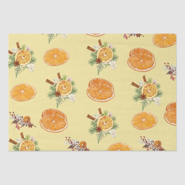 Papel De Seda Patrón de Mandarins (Anverso)