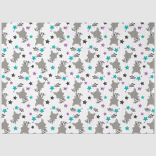 Papel De Seda Patrón de Mapache Adorable