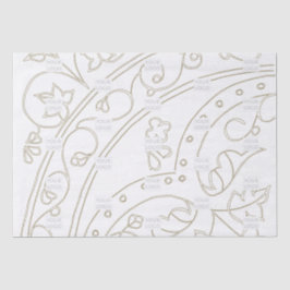 Papel De Seda Patrón de marca con logotipo de la empresa Elegant