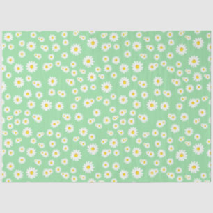 Papel De Seda Patrón de mareas de primavera del Boho verde