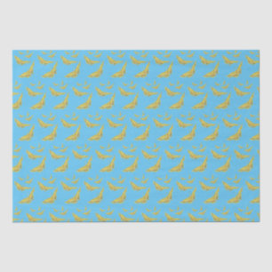 Papel De Seda Patrón de mariposa en el Viejo Mundo Amarillo
