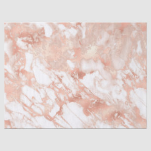 Papel De Seda Patrón de mármol moderno blanco y oro rosa