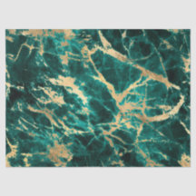 Patrón de mármol moderno teal y dorado