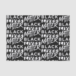 Papel De Seda Patrón de materia de vidas negras