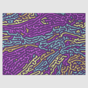 Papel De Seda Patrón de mazorca de neón retro - Estética de arca