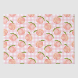 Papel De Seda Patrón de melocotón de verano dulce