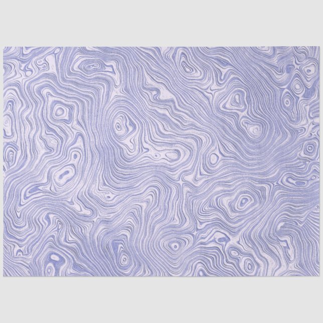 Papel De Seda Patrón de moaré azul sedoso (Anverso)