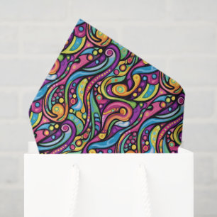 Papel De Seda Patrón de mosaico de grafiti de cómic genial