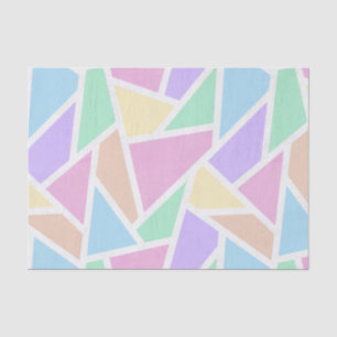 Papel De Seda Patrón de mosaico del arcoiris pastel