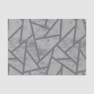 Papel De Seda Patrón de mosaico gris