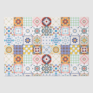 Papel De Seda Patrón de mosaico marroquí