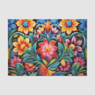 Papel De Seda Patrón de mosaico mexicano