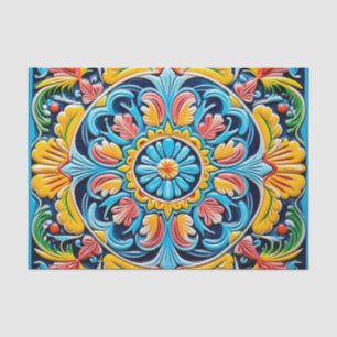 Papel De Seda Patrón de mosaico mexicano