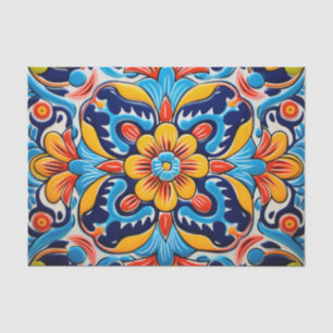 Papel De Seda Patrón de mosaico mexicano