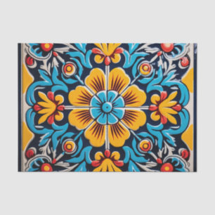 Papel De Seda Patrón de mosaico mexicano