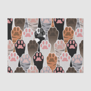 Papel De Seda Patrón de muchas paradas de gato