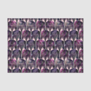 Papel De Seda Patrón de muchos gatos galácticos