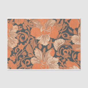 Papel De Seda Patrón de naranja floral Hawaii ohio