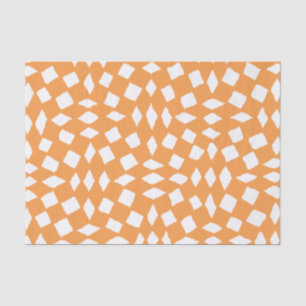 Papel De Seda Patrón de Naranja retro abstracto moderno