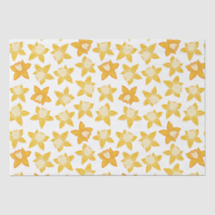 Papel De Seda Patrón de Narciso de Primavera