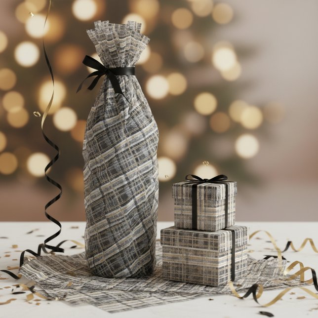 Papel De Seda Patrón de Navidad Black Gold #2 ID1009 (Subido por el creador)